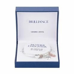 Brilliance Two-Tone "Mother Daughter" Crystal Charm Bracelet -Brilliance Shop unnamed file 1023
