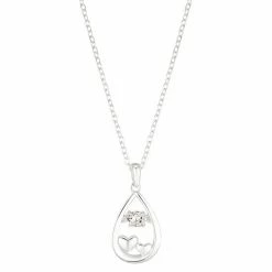 Brilliance Double Heart Teardrop Crystal Necklace