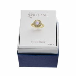 Brilliance Simulated Rosewater Opal Crystal Double Halo Ring -Brilliance Shop unnamed file 1055