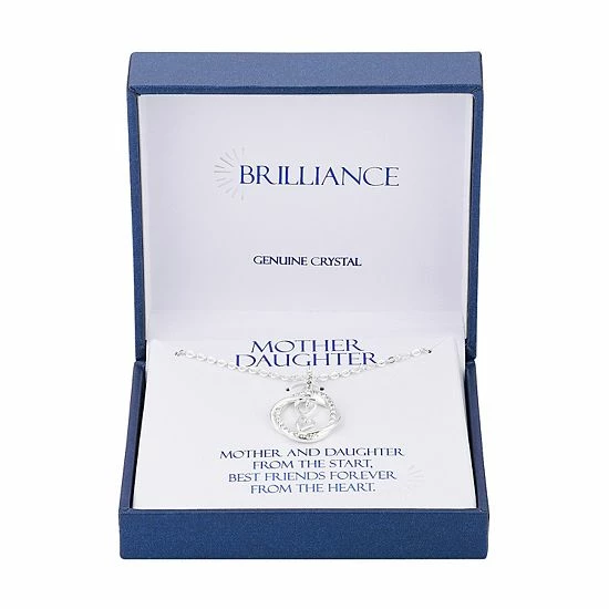 Brilliance Crystal Infinity Hearts Round Pendant Necklace 5 Brilliance Crystal Infinity Hearts Round Pendant Necklace - Image 3