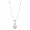 Brilliance "You're The Greatest" Two-Tone Infinity Heart Pendant Necklace -Brilliance Shop unnamed file 1079