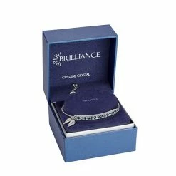 Brilliance Fine Silver Plated "Believe" Blue Crystal Bracelet -Brilliance Shop unnamed file 1109