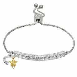 Brilliance Shop 31 Brilliance "Love The Journey" Crystal Adjustable Bar Bracelet