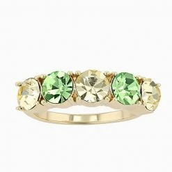 Brilliance Multicolor Crystal Ring Gold Tone Multi -Brilliance Shop unnamed file 1116