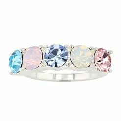 Brilliance Multicolor Crystal Ring Gold Tone Multi -Brilliance Shop unnamed file 1117