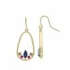 Brilliance Gold Tone Multicolor Crystal Cluster Oblong Drop Earrings -Brilliance Shop unnamed file 1153