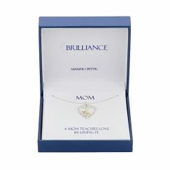 Brilliance Brass And 14K Gold Plated "Mom" Open Heart Pendant Necklace -Brilliance Shop unnamed file 1184