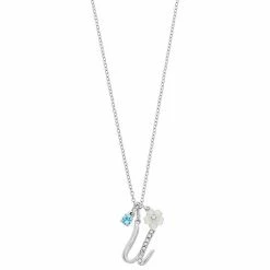 Brilliance Mother-of-Pearl Flower & Initial Pendant Necklace -Brilliance Shop unnamed file 1206