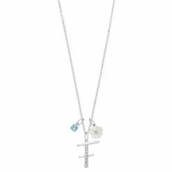 Brilliance Mother-of-Pearl Flower & Initial Pendant Necklace -Brilliance Shop unnamed file 1208