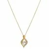 Brilliance Silver & Gold Tone Family Pendant Necklace -Brilliance Shop unnamed file 1219