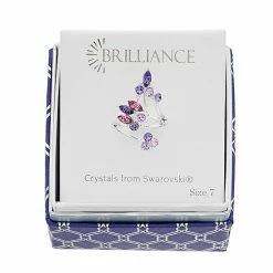 Brilliance Crystal Cluster Ring Silver Tone Purple -Brilliance Shop unnamed file 122
