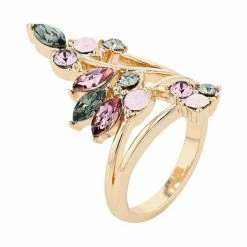 Brilliance Crystal Cluster Ring Silver Tone Purple -Brilliance Shop unnamed file 123