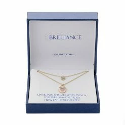 Brilliance Cubic Zirconia Butterfly & Preciosa Crystal Heart Layered Pendant Necklace -Brilliance Shop unnamed file 1248