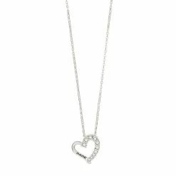 Brilliance Shop 39 Brilliance "Mom" Crystal Heart Pendant Necklace