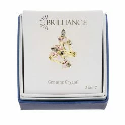 Brilliance Crystal Cluster Ring Silver Tone Purple -Brilliance Shop unnamed file 126