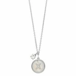 Brilliance Mother-of-Pearl Circle Initial Pendant Necklace X -Brilliance Shop unnamed file 1291