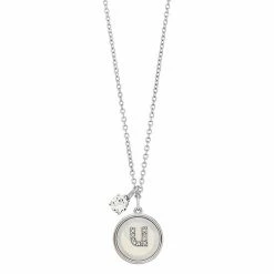 Brilliance Mother-of-Pearl Circle Initial Pendant Necklace X -Brilliance Shop unnamed file 1292