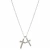 Brilliance Mother-of-Pearl & Preciosa Crystal Cross Charm Necklace