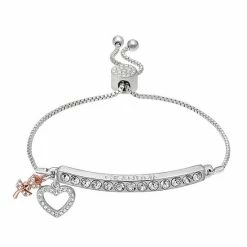Brilliance Silver Plated "Grandma" Bar Bracelet