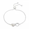 Brilliance Two-Tone Infinity Adjustable Bracelet With Crystal Accents -Brilliance Shop unnamed file 206