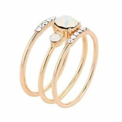 Brilliance Crystal Stack Ring Set Silver Tone Blue -Brilliance Shop unnamed file 228