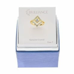 Brilliance Square Crystal Chevron Textured Ring -Brilliance Shop unnamed file 240