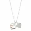 Brilliance Crystal "Friends Forever" Double Heart Charm Necklace Two Tone -Brilliance Shop unnamed file 253