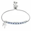 Brilliance Crystal & Sapphire "FAITH" Adjustable Bracelet With Cross Charms -Brilliance Shop unnamed file 260