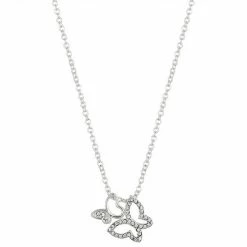 Brilliance Crystal Double Butterfly Necklace