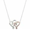 Brilliance Two-Tone Double Heart Necklace With Crystal Accents -Brilliance Shop unnamed file 272