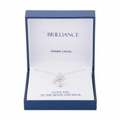 Brilliance Crystal Two-Tone Moon & Hearts Necklace -Brilliance Shop unnamed file 300