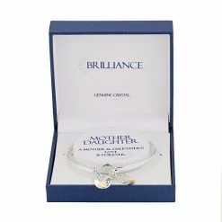 Brilliance Crystal Mother Daughter Bangle Bracelet Silver Tone -Brilliance Shop unnamed file 328