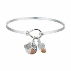 Brilliance Crystal Mother Daughter Bangle Bracelet Silver Tone -Brilliance Shop unnamed file 331
