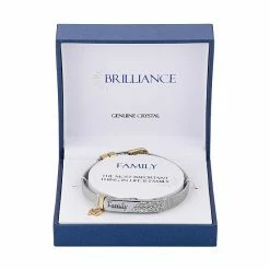 Brilliance Two Tone Crystal "Family" Bar Bracelet -Brilliance Shop unnamed file 363