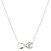 Brilliance Silver Tone Crystal Infinity Necklace -Brilliance Shop unnamed file 376