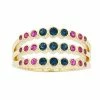 Brilliance Gold Tone Multicolor Crystal 3-Row Ring 1 Brilliance Gold Tone Multicolor Crystal 3-Row Ring -Brilliance Shop unnamed file 379