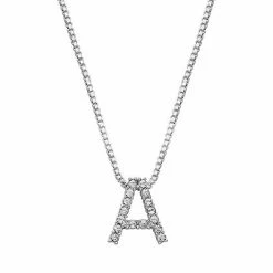 Brilliance Silver Plated Crystal Initial Pendant Silver Tone U -Brilliance Shop unnamed file 393