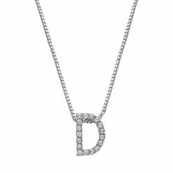 Brilliance Silver Plated Crystal Initial Pendant Silver Tone U -Brilliance Shop unnamed file 394