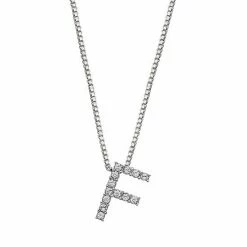 Brilliance Silver Plated Crystal Initial Pendant Silver Tone U -Brilliance Shop unnamed file 403
