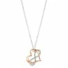 Brilliance Two-Tone "Love" Crystal Heart & Infinity Pendant Necklace -Brilliance Shop unnamed file 409