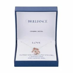 Brilliance Two-Tone "Love" Crystal Heart & Infinity Pendant Necklace -Brilliance Shop unnamed file 411
