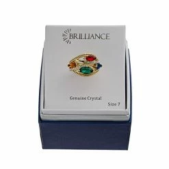 Brilliance Gold Tone Multicolor Crystal Cocktail Ring -Brilliance Shop unnamed file 440