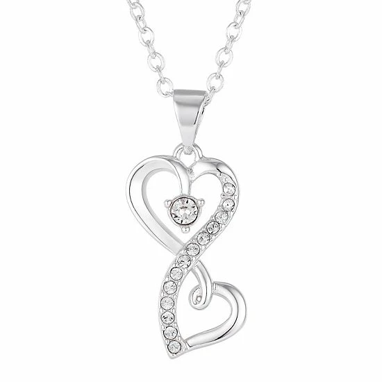 Brilliance Crystal Infinity Heart Pendant Necklace 4 Brilliance Crystal Infinity Heart Pendant Necklace - Image 2