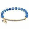 Brilliance Crystal Evil Eye Charm Beaded Stretch Bracelet