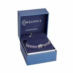 Brilliance Fine Silver Plated Violet Crystal Elephant Bracelet -Brilliance Shop unnamed file 452