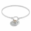 Brilliance Crystal "Watch Over Me" Two Tone Bangle Bracelet 1 Brilliance Crystal "Watch Over Me" Two Tone Bangle Bracelet -Brilliance Shop unnamed file 505