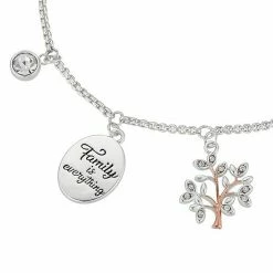 Brilliance Crystal "Family Is Everything" Tree & Heart Charm Adjustable Bracelet -Brilliance Shop unnamed file 523