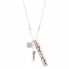 Brilliance Crystal Two-Tone "Mom" & "Always In My Heart" Bar Charm Necklace -Brilliance Shop unnamed file 533