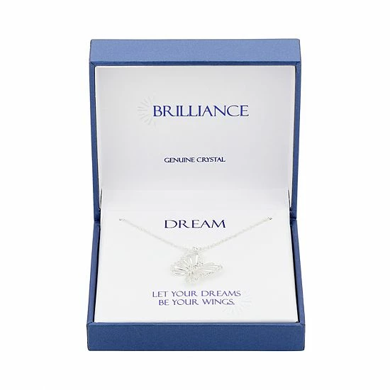 Brilliance Brass Open Butterfly Pendant Necklace 5 Brilliance Brass Open Butterfly Pendant Necklace - Image 3