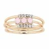 Brilliance Crystal Band Ring Set Rose Gold Pink -Brilliance Shop unnamed file 611